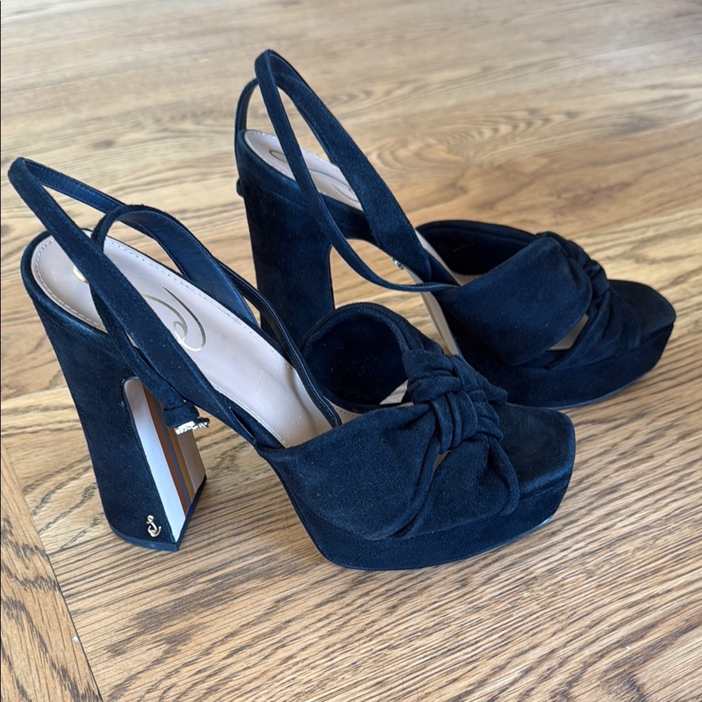 Sam Edelman Kristen Black Suede 8.5 - Picture 10 of 12